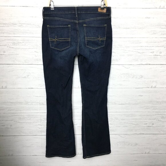 Levi's Denizen Jeans Women's Modern Boot Cut Stretch Dark Wash size 12 length 32 - Picture 3 of 10